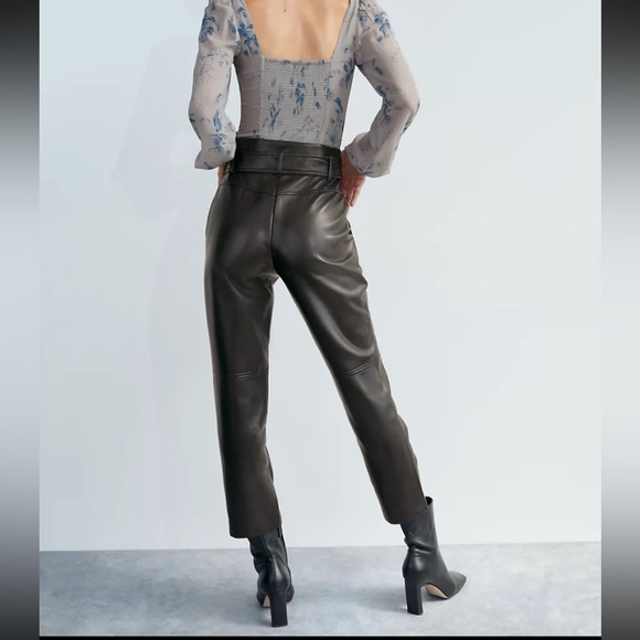 Aritzia Wilfred High Tied Vegan Leather Pant - Picture 7 of 12
